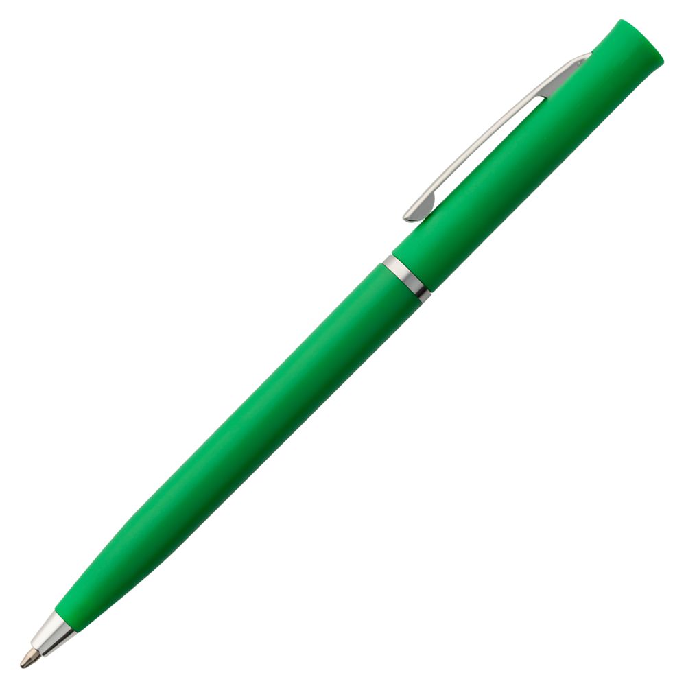 Ручка шариковая Euro Chrome, зеленая (Миниатюра WWW (1000))