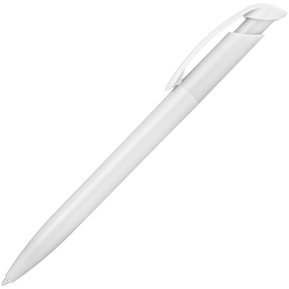 Ручка шариковая Clear Solid, белая (Миниатюра WWW (1000))