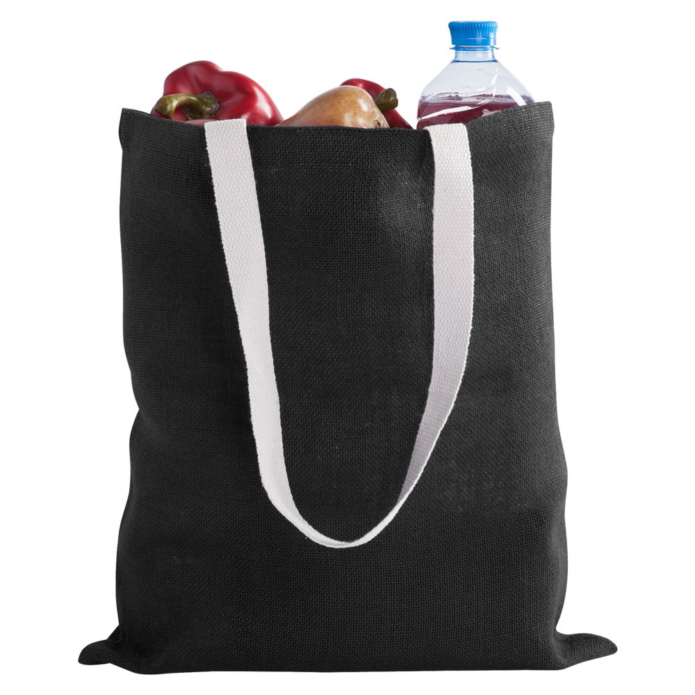 Холщовая сумка на плечо Juhu, черная (Миниатюра WWW (1000))