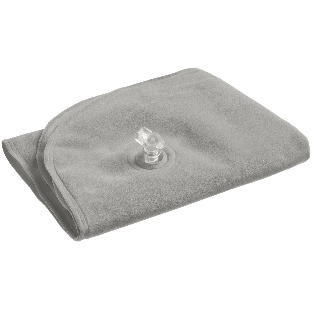 Надувная подушка под шею в чехле Sleep, серая (Миниатюра WWW (1000))