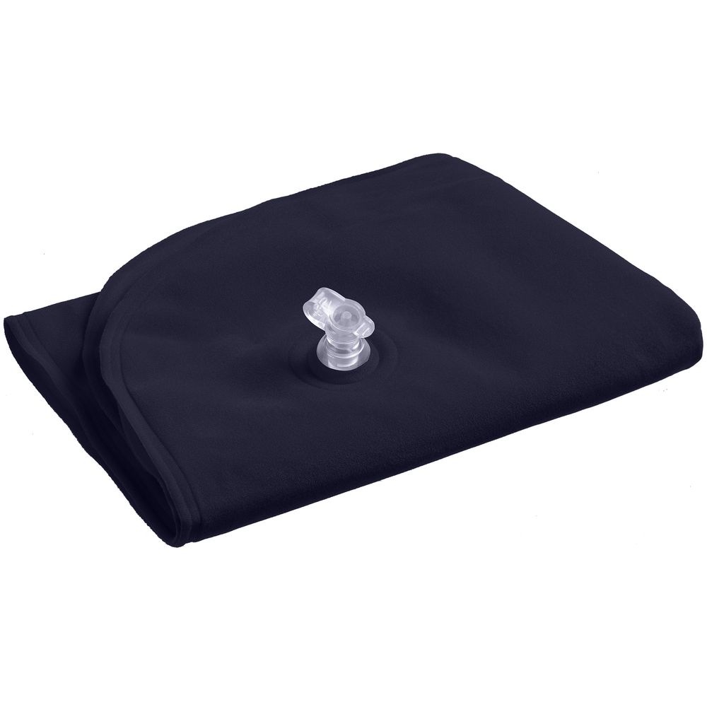 Надувная подушка под шею в чехле Sleep, темно-синяя (Миниатюра WWW (1000))