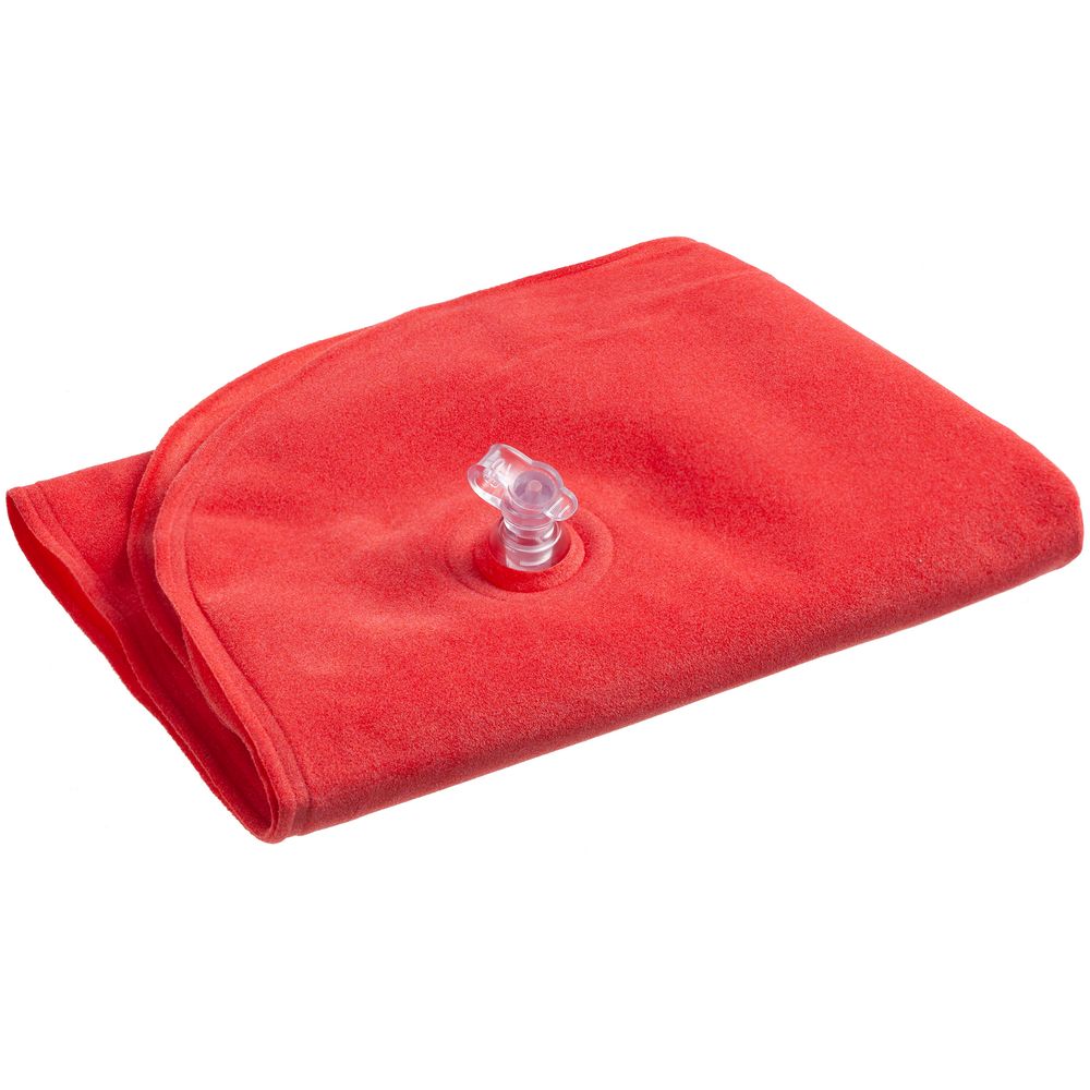 Надувная подушка под шею в чехле Sleep, красная (Миниатюра WWW (1000))