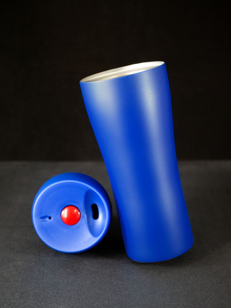 Термостакан Solingen, вакуумный, герметичный, синий (Миниатюра WWW (1000))