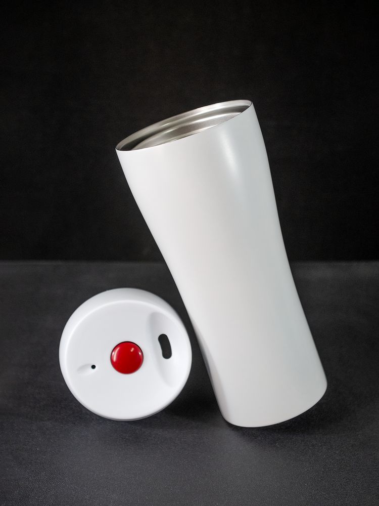 Термостакан Solingen, вакуумный, герметичный, белый (Миниатюра WWW (1000))