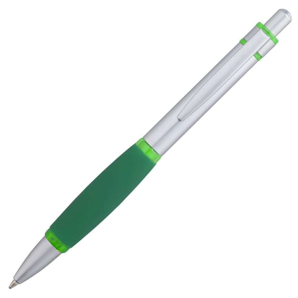 Ручка шариковая Boomer, с зелеными элементами (Миниатюра WWW (1000))