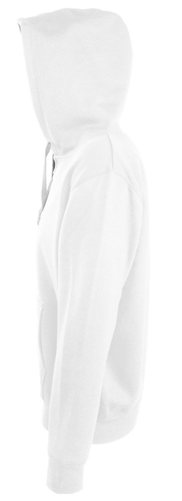 Толстовка мужская на молнии Soul Men 290 с контрастным капюшоном, белая (Миниатюра WWW (1000))