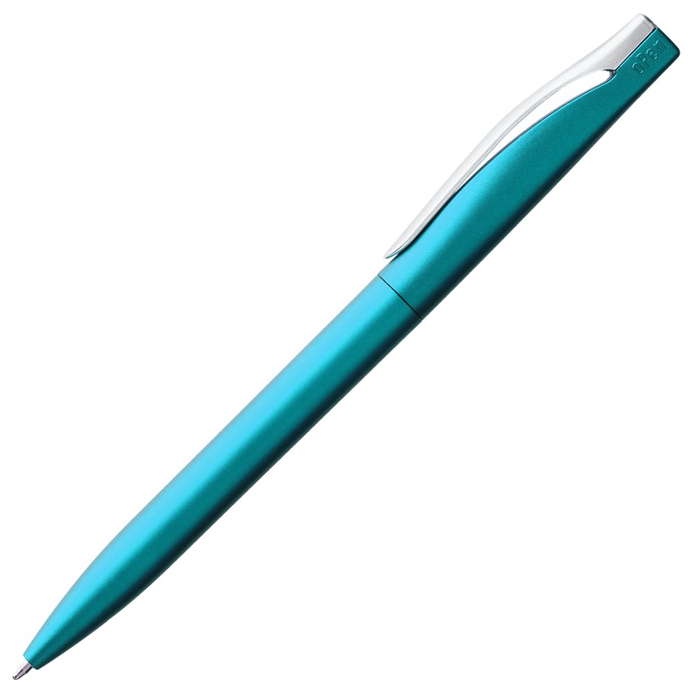 Ручка шариковая Pin Silver, голубой металлик (Миниатюра WWW (1000))