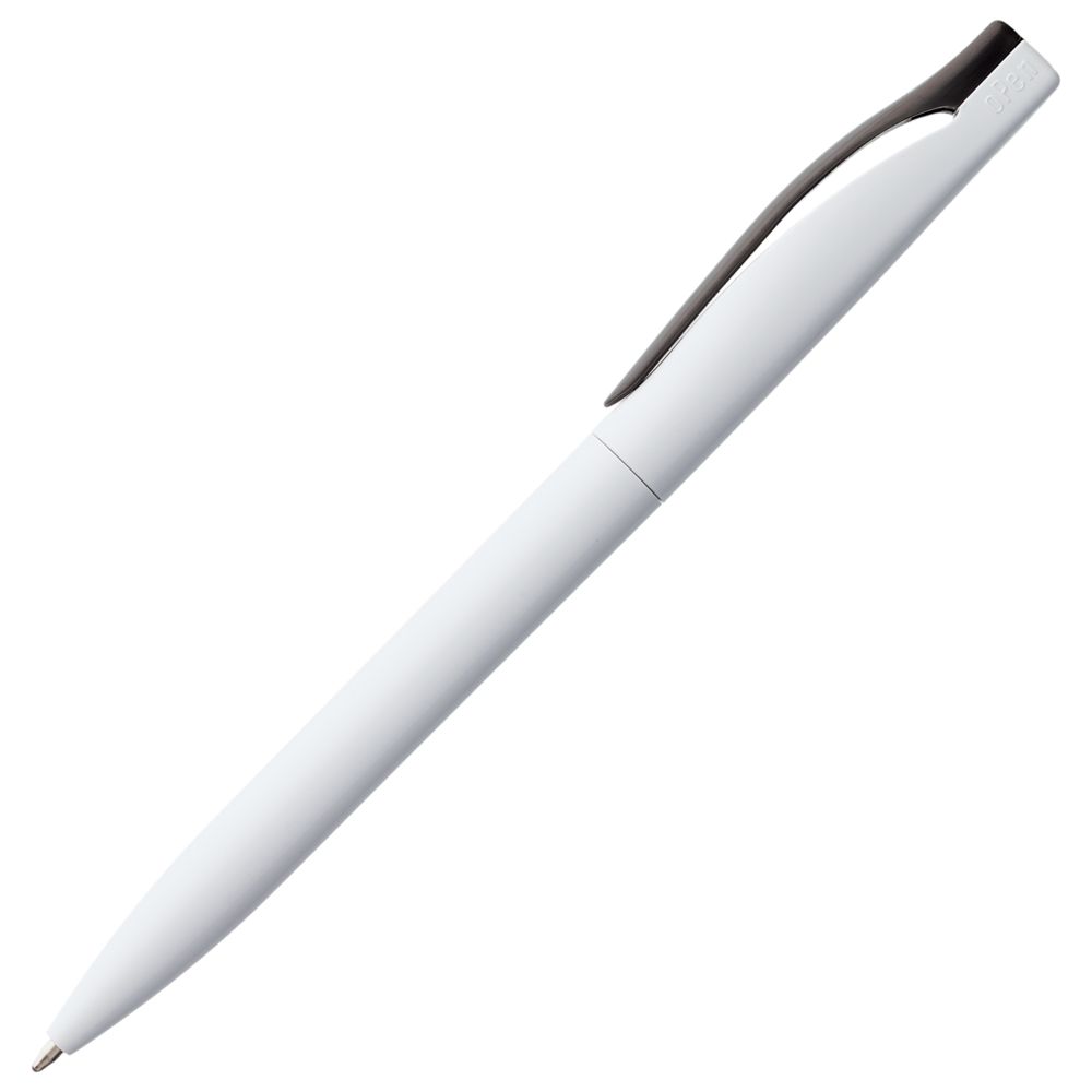 Ручка шариковая Pin, белая с черным (Миниатюра WWW (1000))