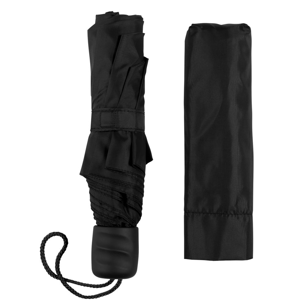 Зонт складной Basic, черный (Миниатюра WWW (1000))