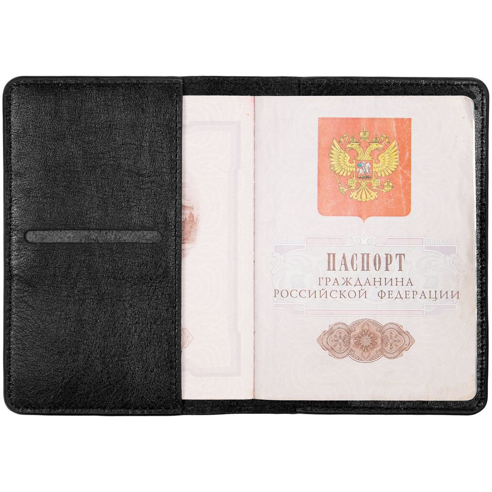 Обложка для паспорта Remini, черная (Миниатюра WWW (1000))