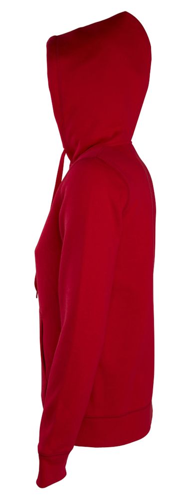 Толстовка женская на молнии с капюшоном Seven Women, красная (Миниатюра WWW (1000))