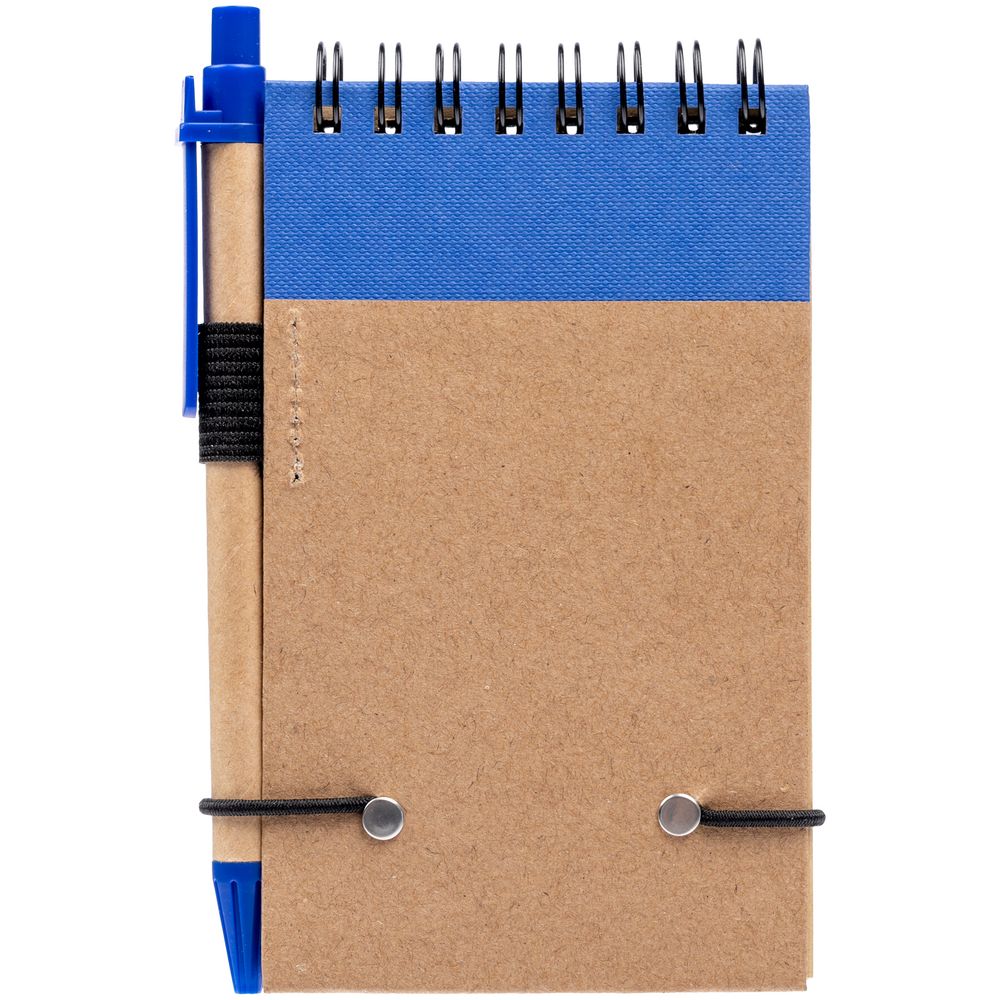 Блокнот на кольцах Eco Note с ручкой, синий (Миниатюра WWW (1000))