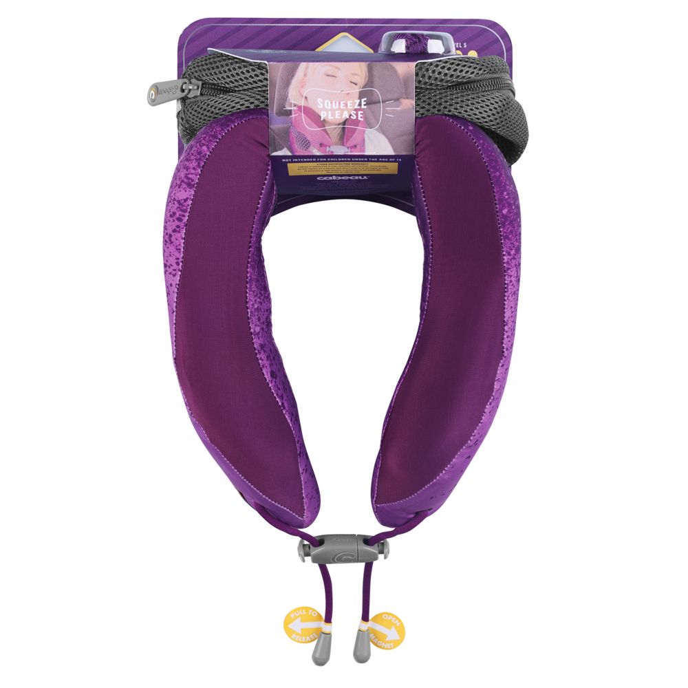 Подушка под шею для путешествий Evolution Cool, фиолетовая (Миниатюра WWW (1000))