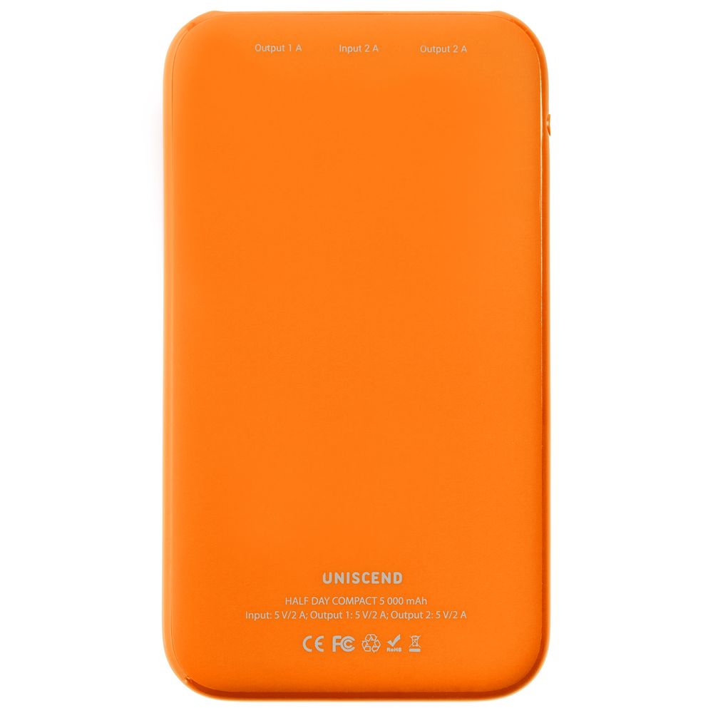 Внешний аккумулятор Uniscend Half Day Compact 5000 мAч, оранжевый (Миниатюра WWW (1000))