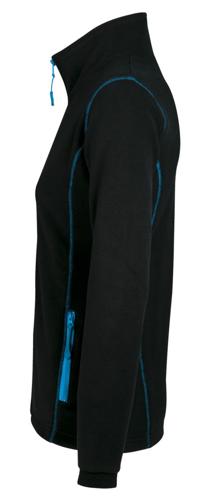 Куртка женская Nova Women 200, черная с ярко-голубым (Миниатюра WWW (1000))