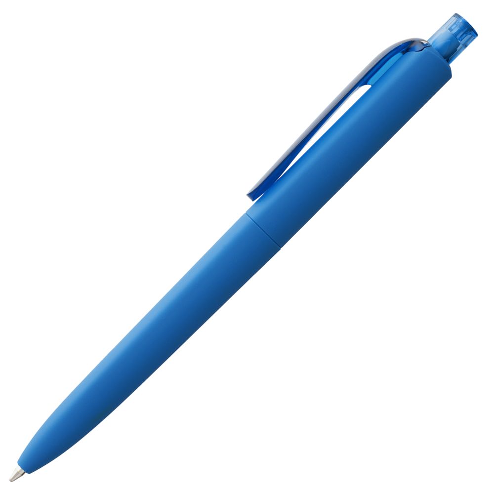 Ручка шариковая Prodir DS8 PRR-T Soft Touch, голубая (Миниатюра WWW (1000))