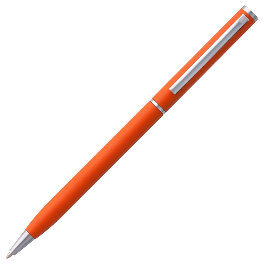Ручка шариковая Hotel Chrome, ver.2, матовая оранжевая (Миниатюра WWW (1000))