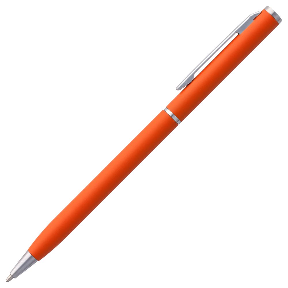 Ручка шариковая Hotel Chrome, ver.2, матовая оранжевая (Миниатюра WWW (1000))