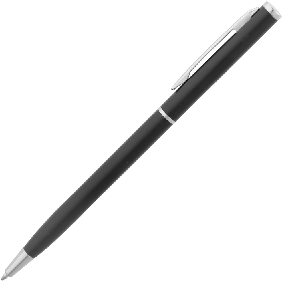 Ручка шариковая Hotel Chrome, ver.2, матовая черная (Миниатюра WWW (1000))