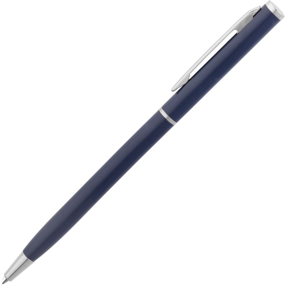 Ручка шариковая Hotel Chrome, ver.2, матовая синяя (Миниатюра WWW (1000))