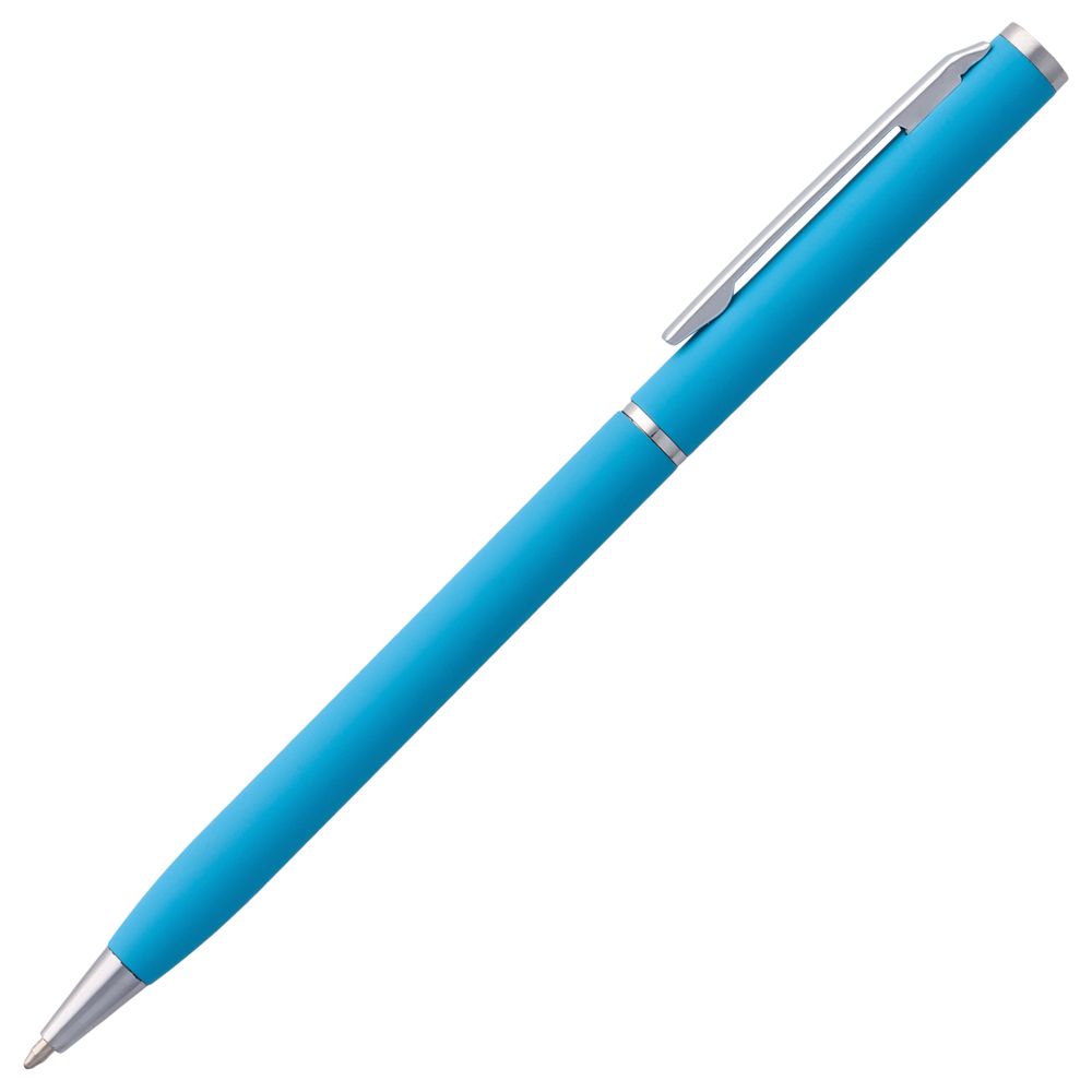 Ручка шариковая Hotel Chrome, ver.2, матовая голубая (Миниатюра WWW (1000))