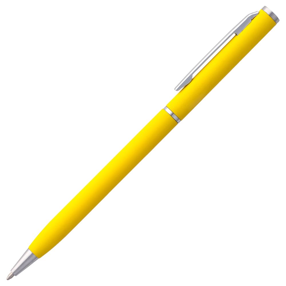 Ручка шариковая Hotel Chrome, ver.2, матовая желтая (Миниатюра WWW (1000))