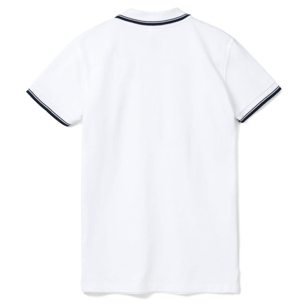 Рубашка поло женская Practice Women 270, белая с темно-синим (Миниатюра WWW (1000))