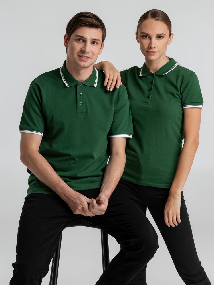 Рубашка поло женская Practice Women 270, зеленая с белым (Миниатюра WWW (1000))