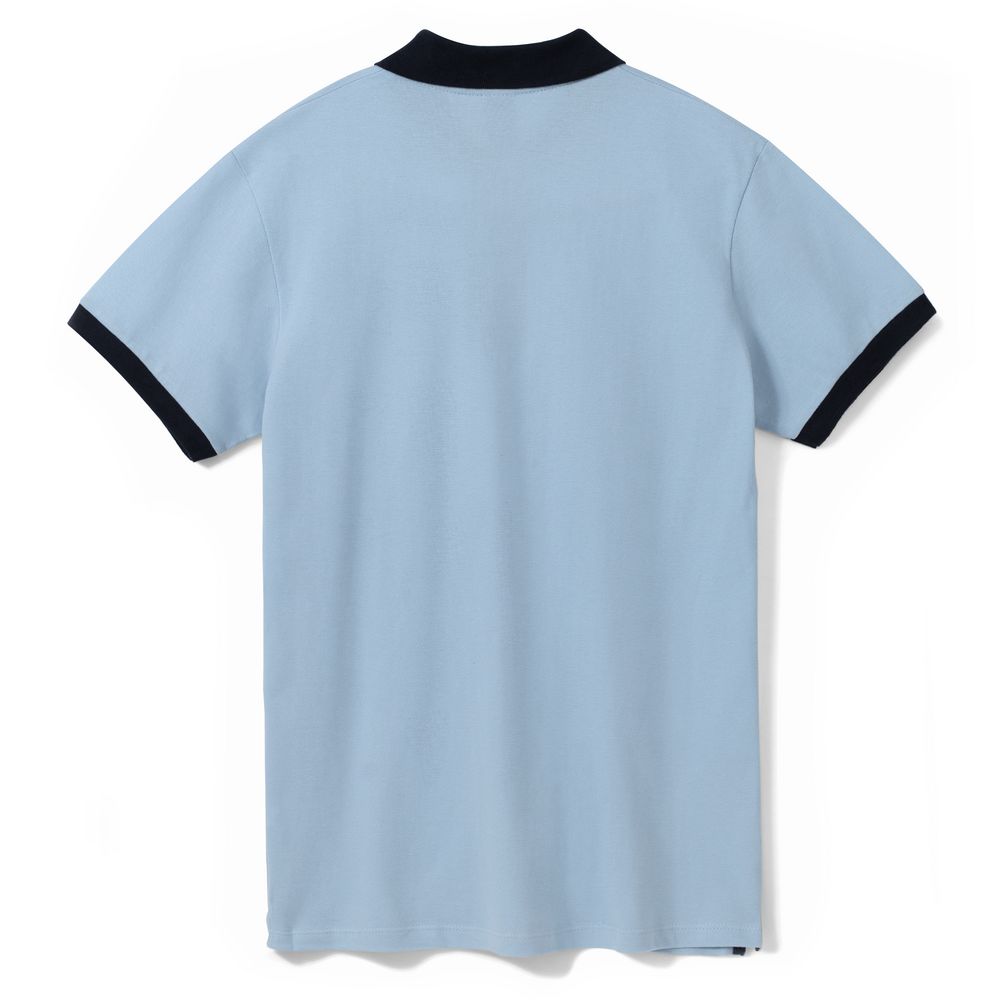 Рубашка поло Prince 190, голубая с темно-синим (Миниатюра WWW (1000))