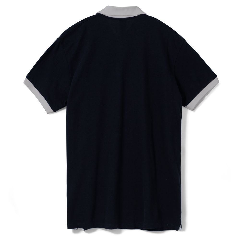 Рубашка поло Prince 190, черная с серым (Миниатюра WWW (1000))