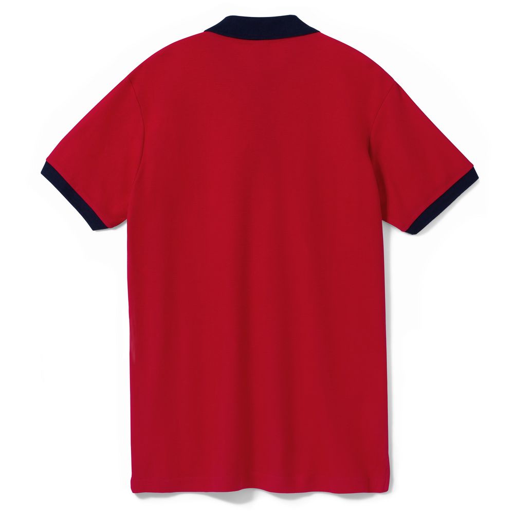 Рубашка поло Prince 190, красная с темно-синим (Миниатюра WWW (1000))