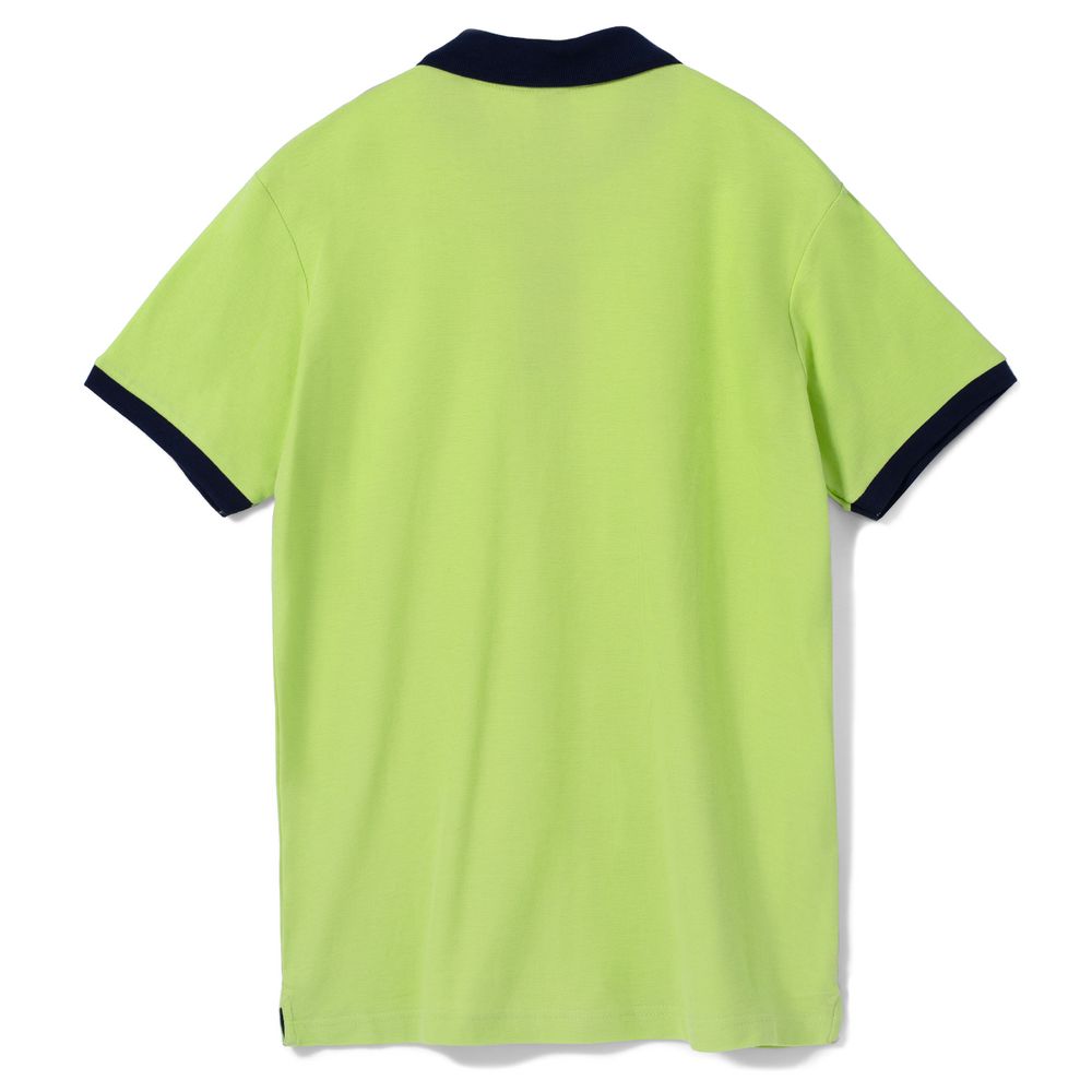 Рубашка поло Prince 190, зеленое яблоко с темно-синим (Миниатюра WWW (1000))