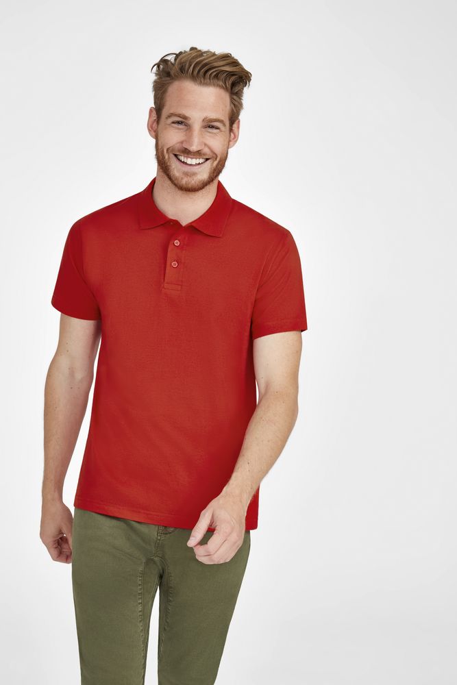 Рубашка поло мужская Prescott Men 170, красная (Миниатюра WWW (1000))