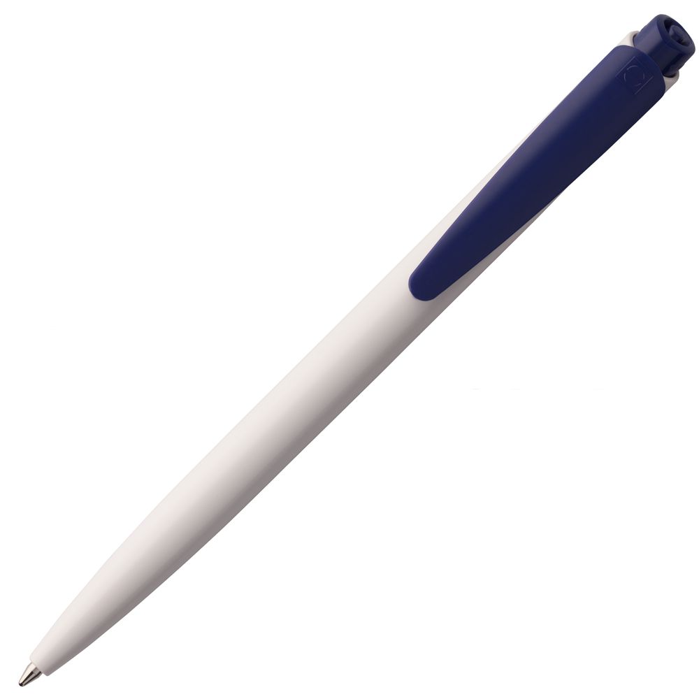 Ручка шариковая Senator Dart Polished, бело-синяя (Миниатюра WWW (1000))