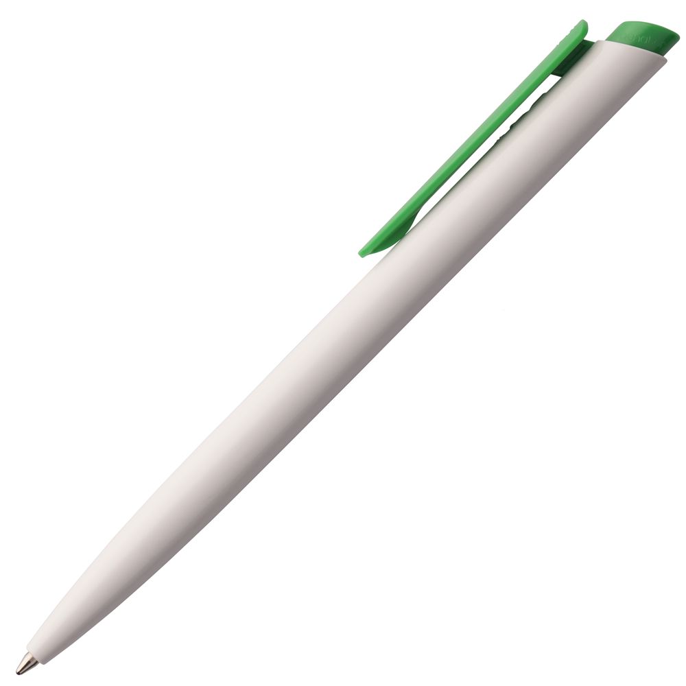 Ручка шариковая Senator Dart Polished, бело-зеленая (Миниатюра WWW (1000))