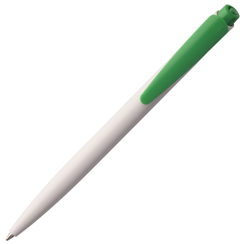 Ручка шариковая Senator Dart Polished, бело-зеленая (Миниатюра WWW (1000))