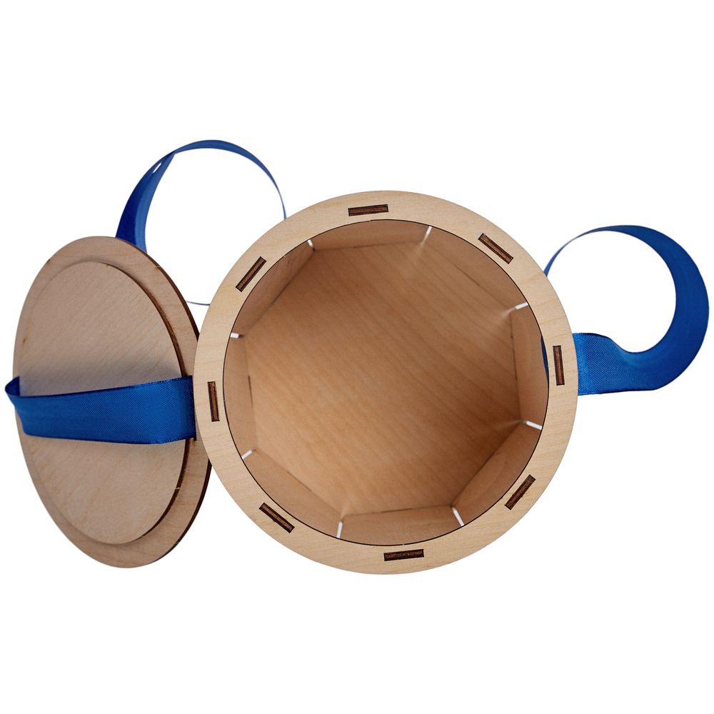 Коробка Drummer, круглая, с синей лентой (Миниатюра WWW (1000))