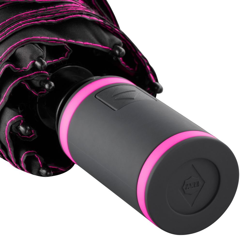 Зонт складной AOC Mini с цветными спицами, розовый (Миниатюра WWW (1000))