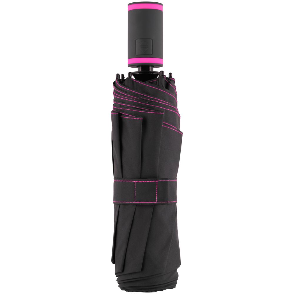 Зонт складной AOC Mini с цветными спицами, розовый (Миниатюра WWW (1000))