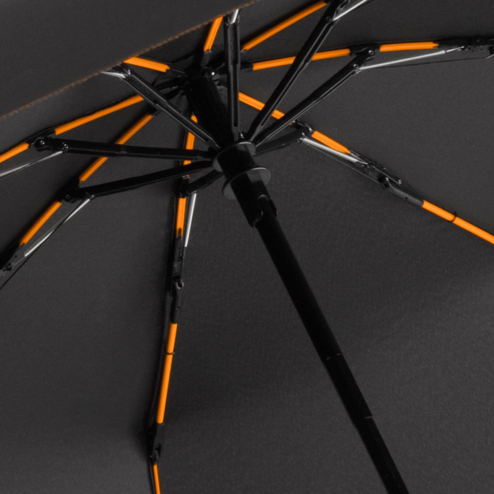 Зонт складной AOC Mini с цветными спицами, оранжевый (Миниатюра WWW (1000))