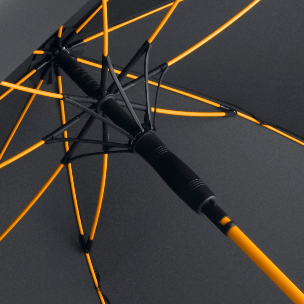 Зонт-трость с цветными спицами Color Style, оранжевый (Миниатюра WWW (1000))