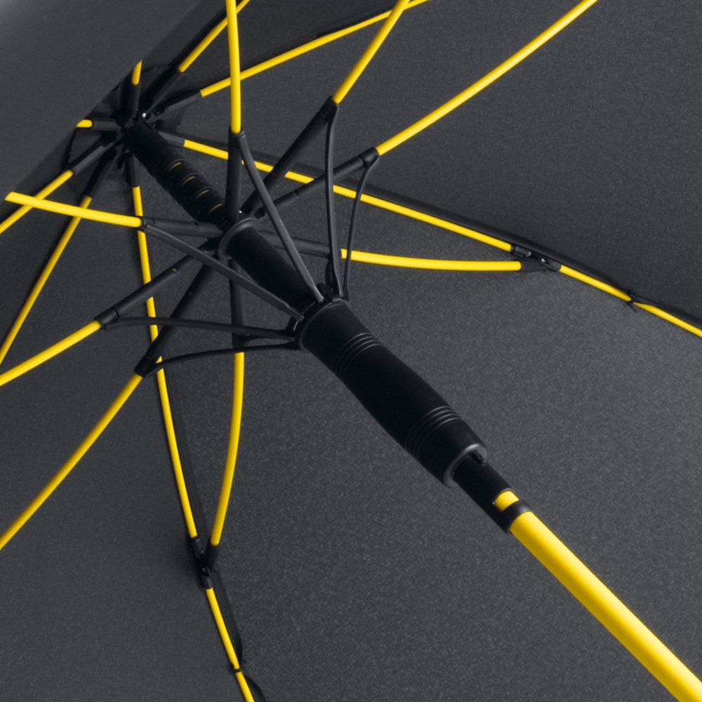 Зонт-трость с цветными спицами Color Style, желтый (Миниатюра WWW (1000))
