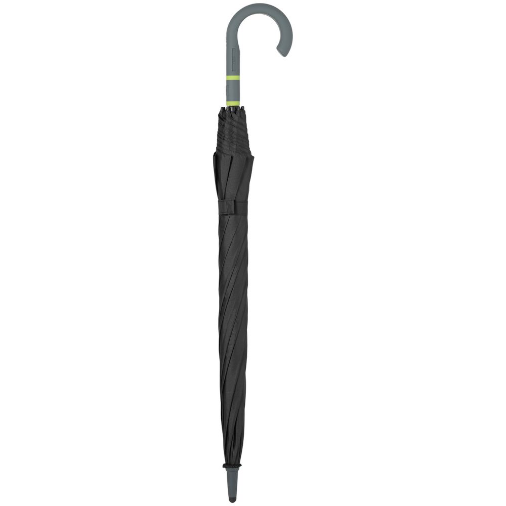 Зонт-трость с цветными спицами Color Style, зеленое яблоко, с серой ручкой (Миниатюра WWW (1000))