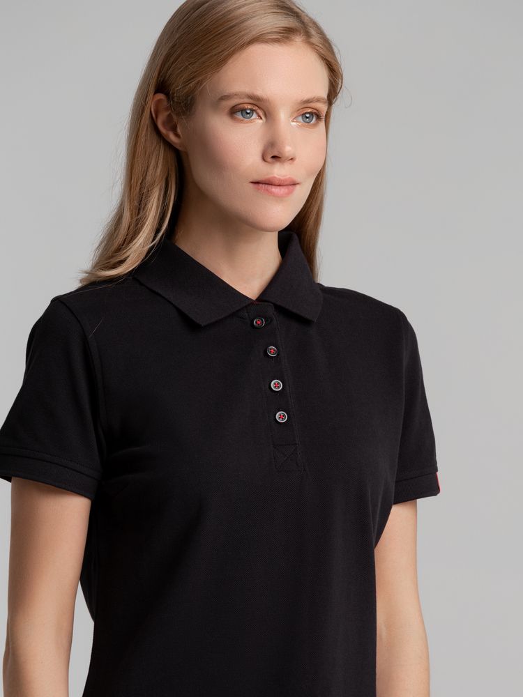 Рубашка поло женская Avon Ladies, черная (Миниатюра WWW (1000))