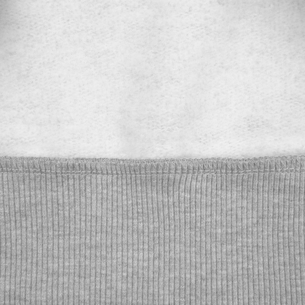 Толстовка на молнии с капюшоном Siverga Heavy 2.0, серый меланж (Миниатюра WWW (1000))