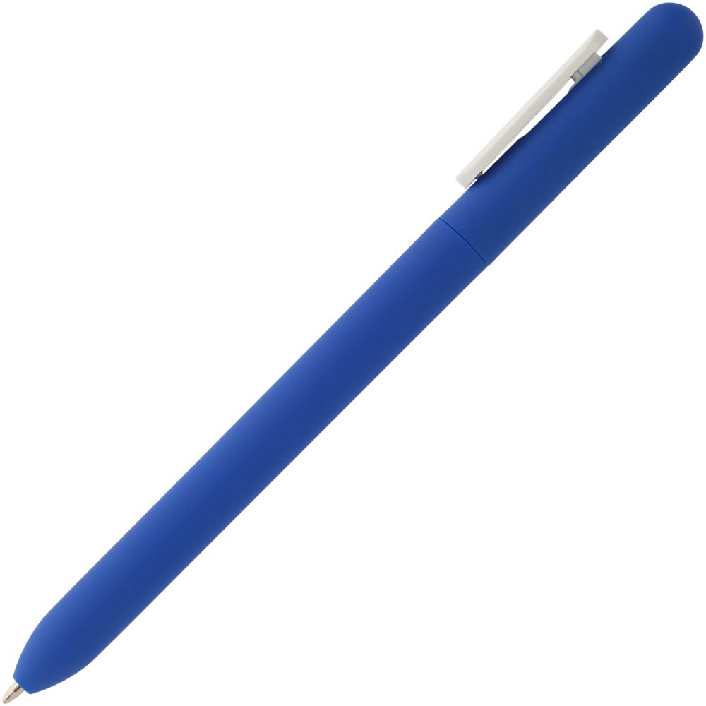 Ручка шариковая Swiper Soft Touch, синяя с белым (Миниатюра WWW (1000))