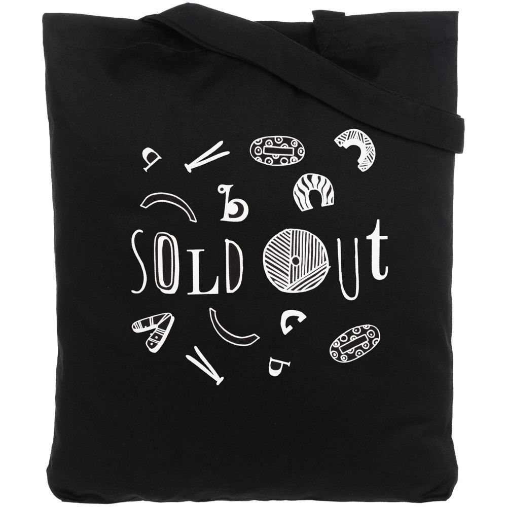 Холщовая сумка Sold Out, черная (Миниатюра WWW (1000))