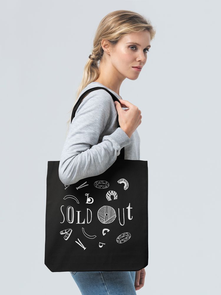 Холщовая сумка Sold Out, черная (Миниатюра WWW (1000))