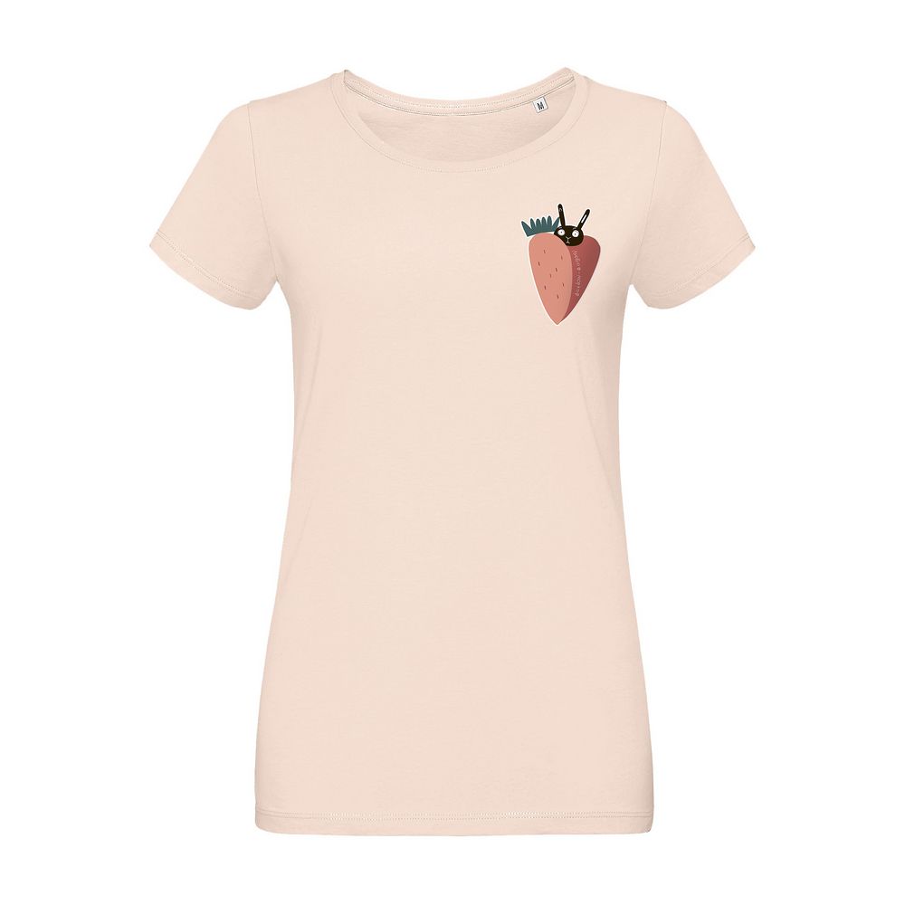 Футболка женская «Любоф-моркоф», розовая (Миниатюра WWW (1000))