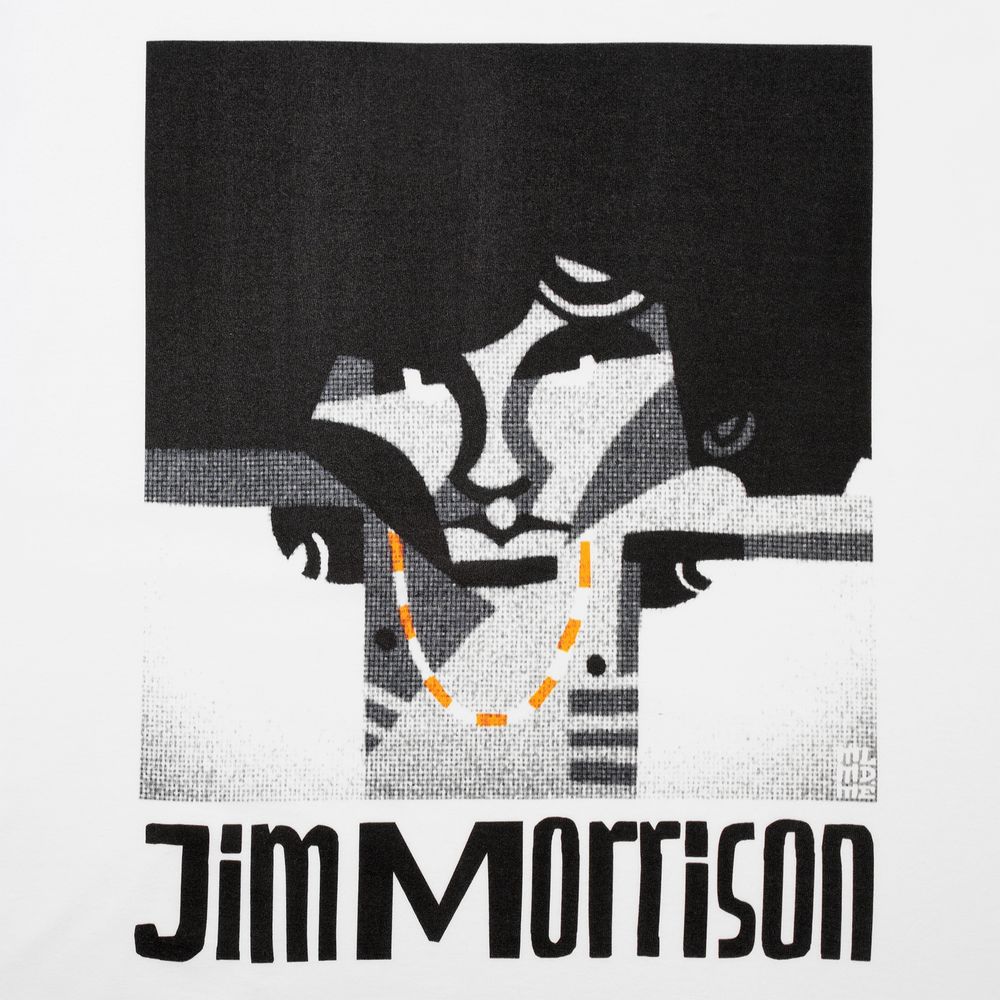 Футболка «Меламед. Jim Morrison», белая (Миниатюра WWW (1000))